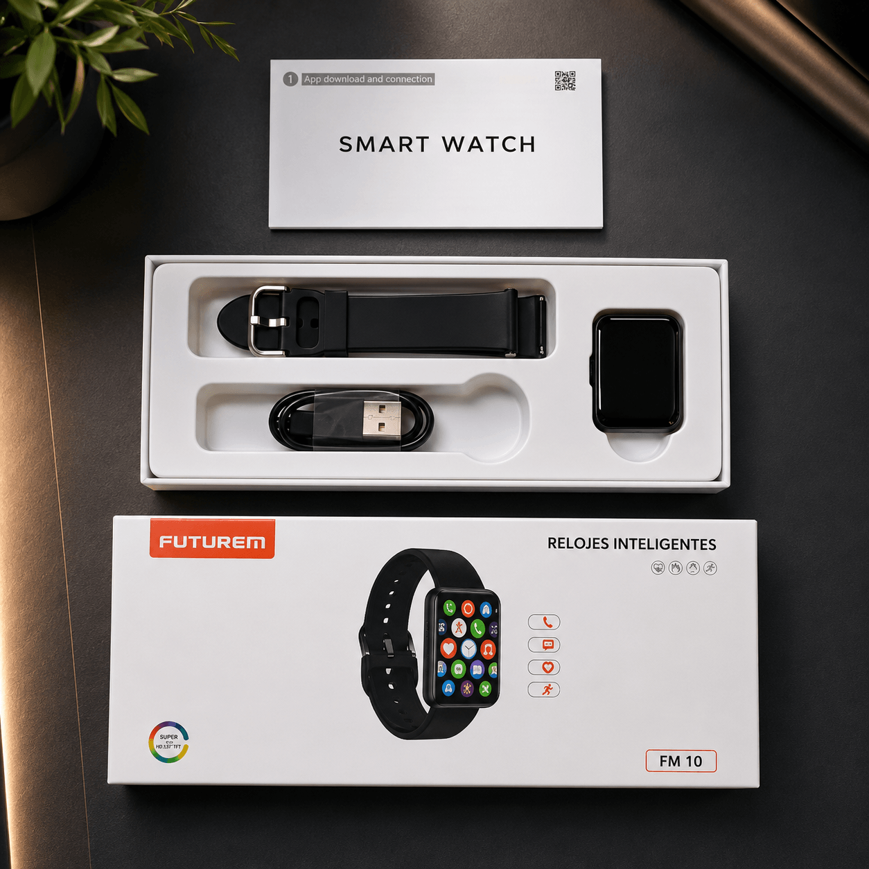 Smartwatch Futurem FM10 con Llamadas Bluetooth, Pantalla 1.57" y Funciones Inteligentes — imagen 4