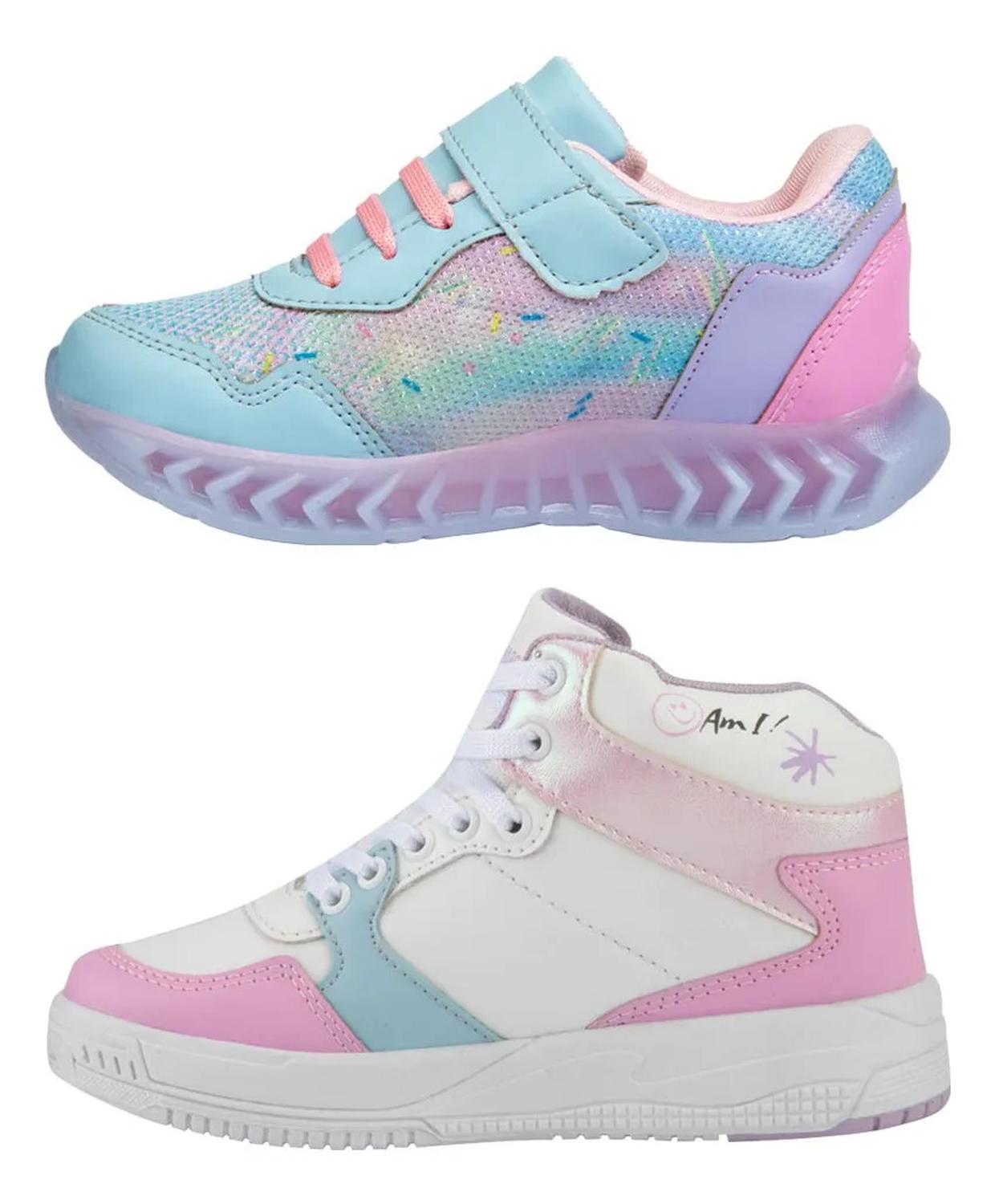 Tenis Urban Shoes Niña Kit 2 Pares Unicornio Luces 1260496 — imagen 5