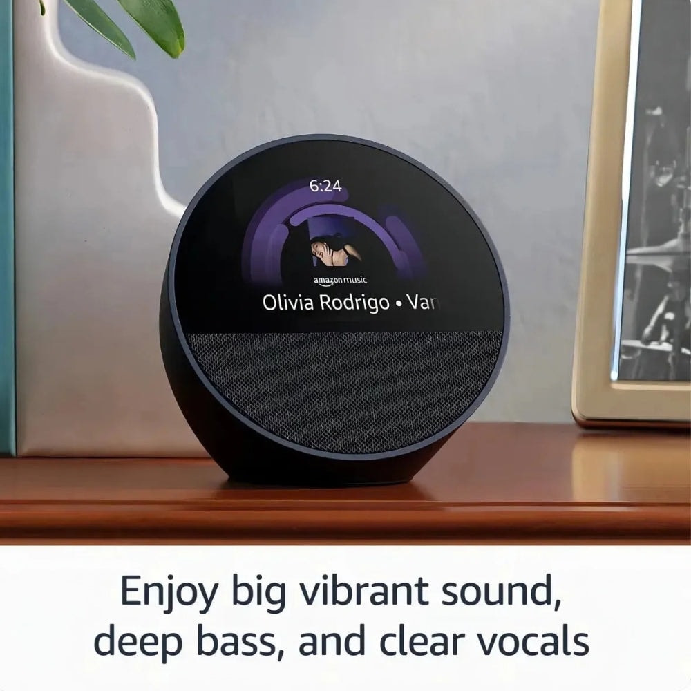 Bocina Alambrica Amazon Echo Spot - Blanco — imagen 6