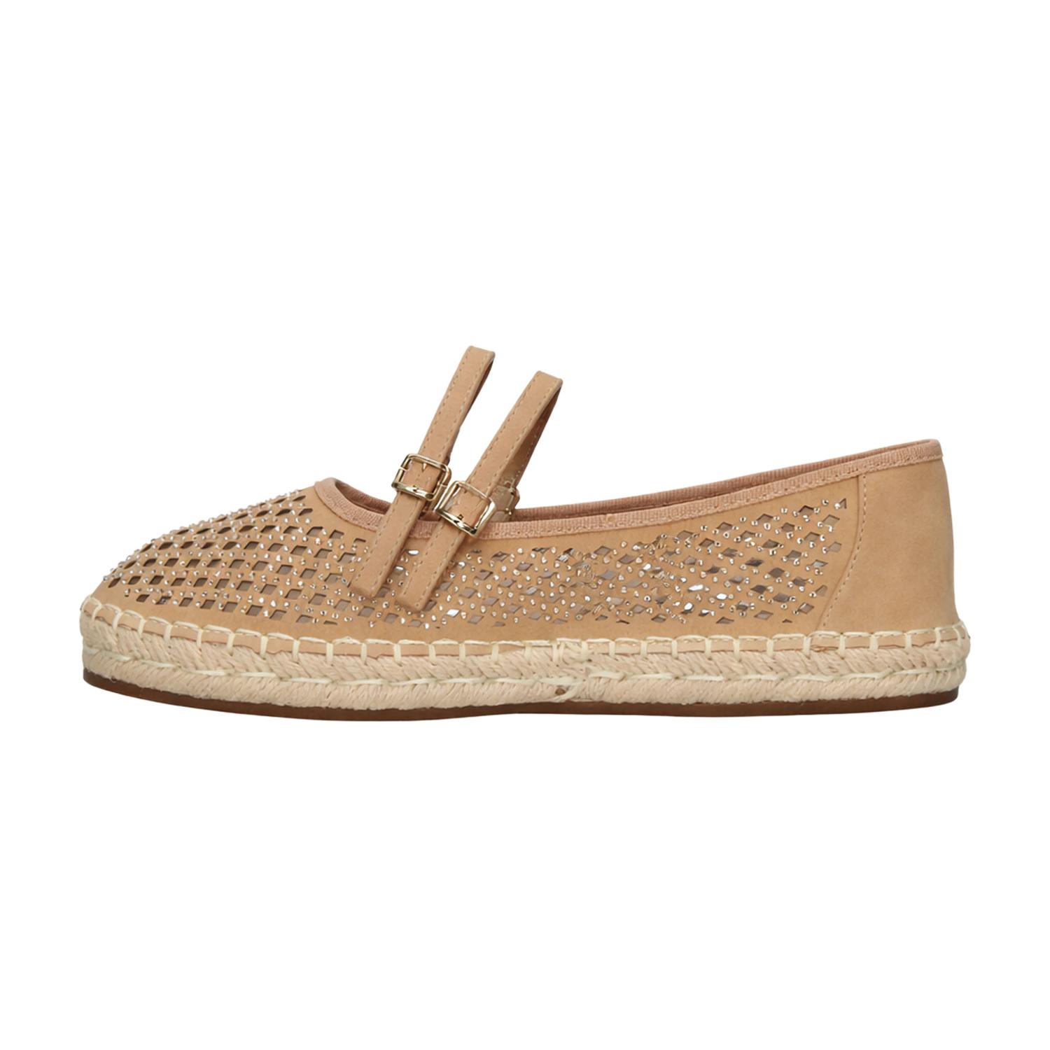 Zapato Efe Dama Casual Hebilla Doble Cómodo Moda Beige Mujer — imagen 5