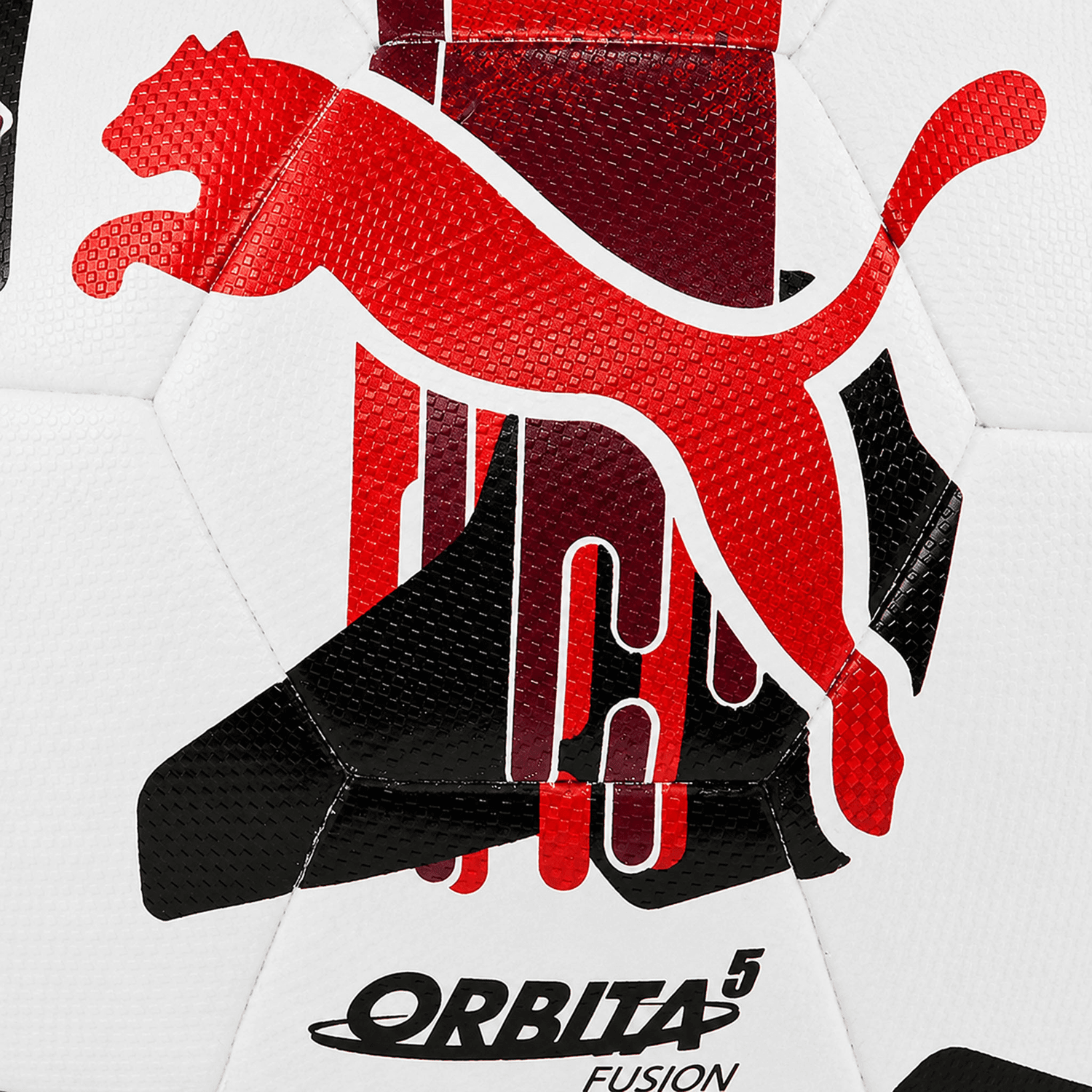 Balón Unisex Puma Orbita 5 Fusion Deportivo Blanco Rojo Caballero — image 3