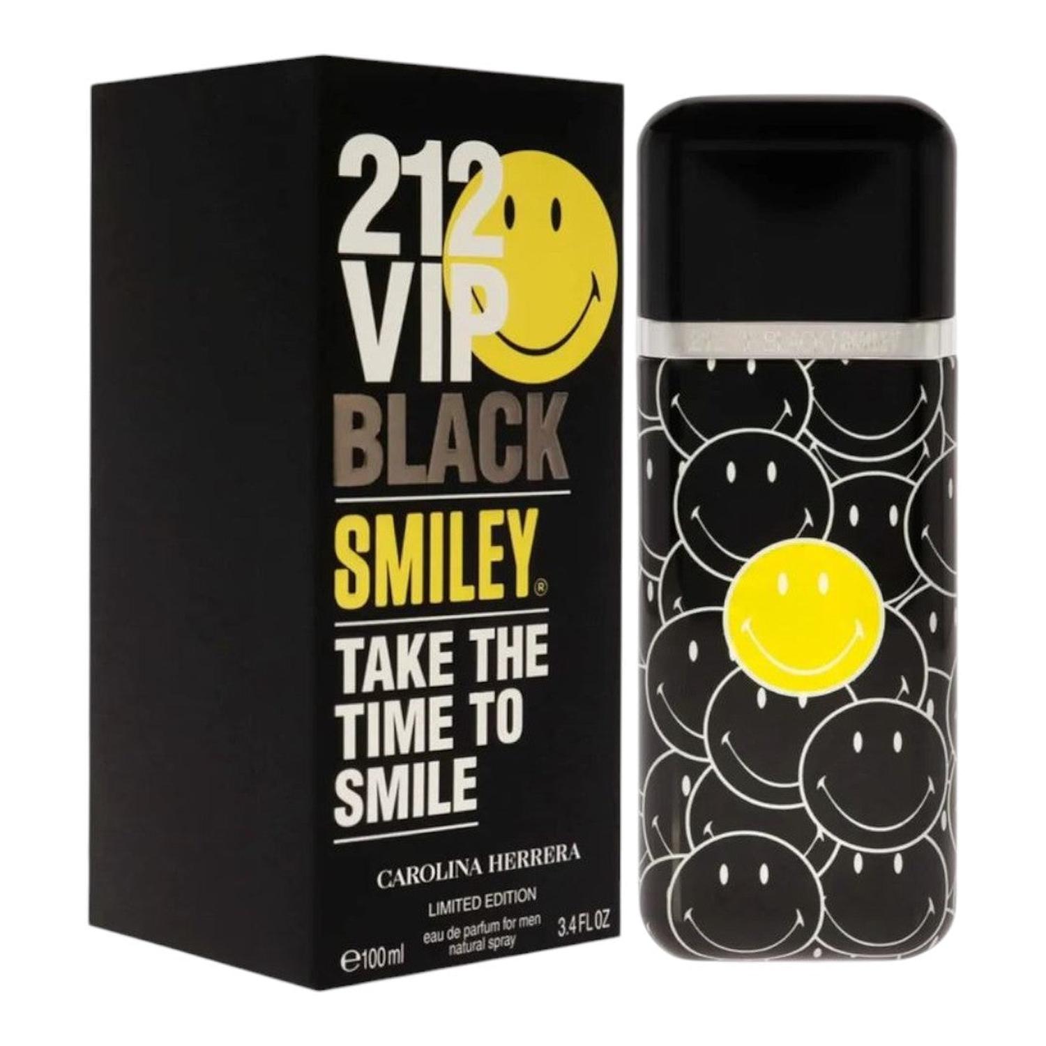 CAROLINA HERRERA 212 VIP BLACK SMILEY EDP 100 ML CABALLERO — imagen 3