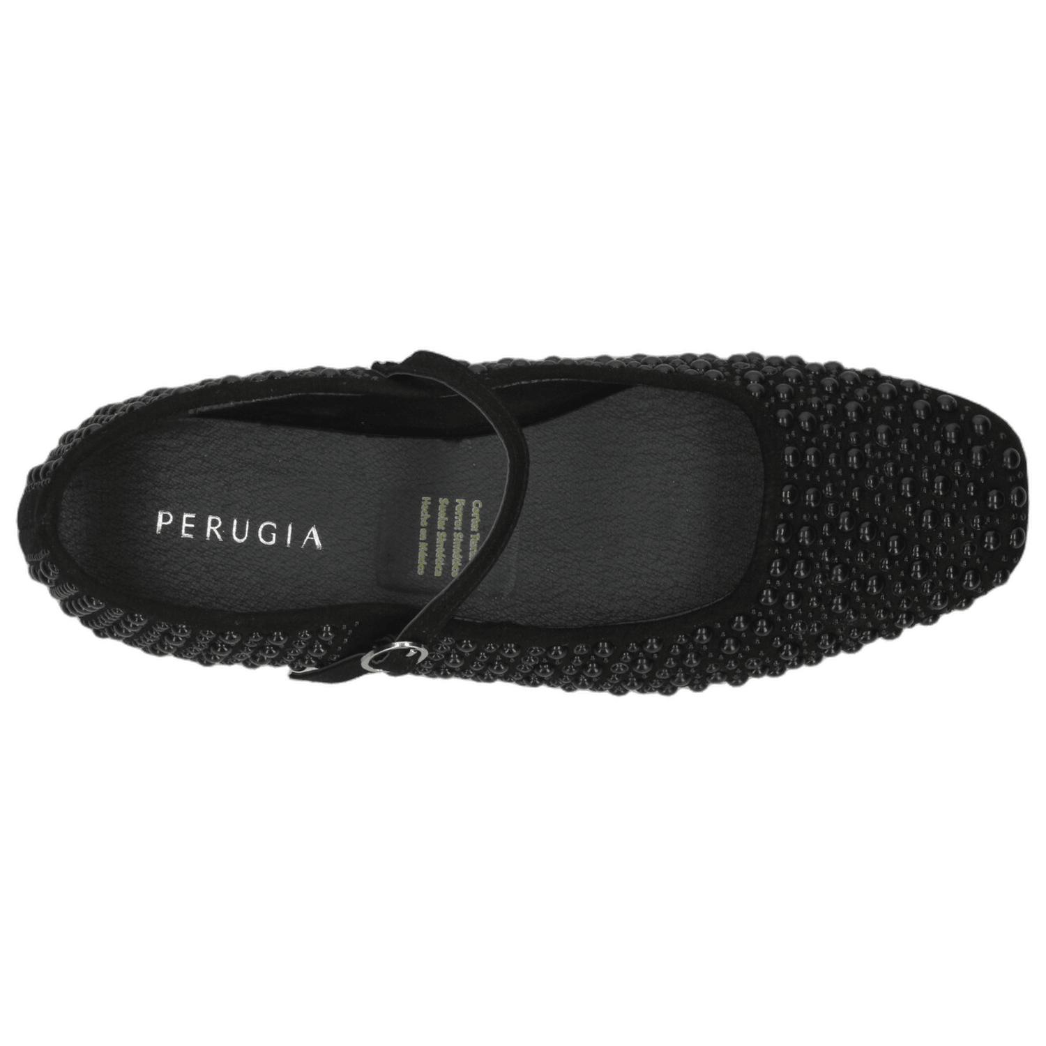 Flats Perugia Dama Negro Mary Jane Para Mujer — imagen 9