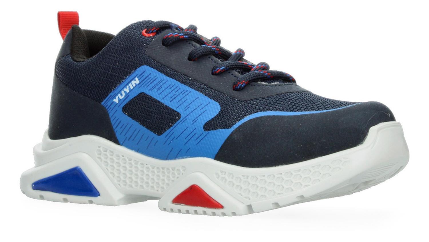 Tenis Yuyin Niño Casual Azul Infantil T18- 26 — imagen 2