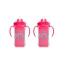 Pack 2 Vaso entrenador Dr Brown's 10oz Térmico popote rosa
