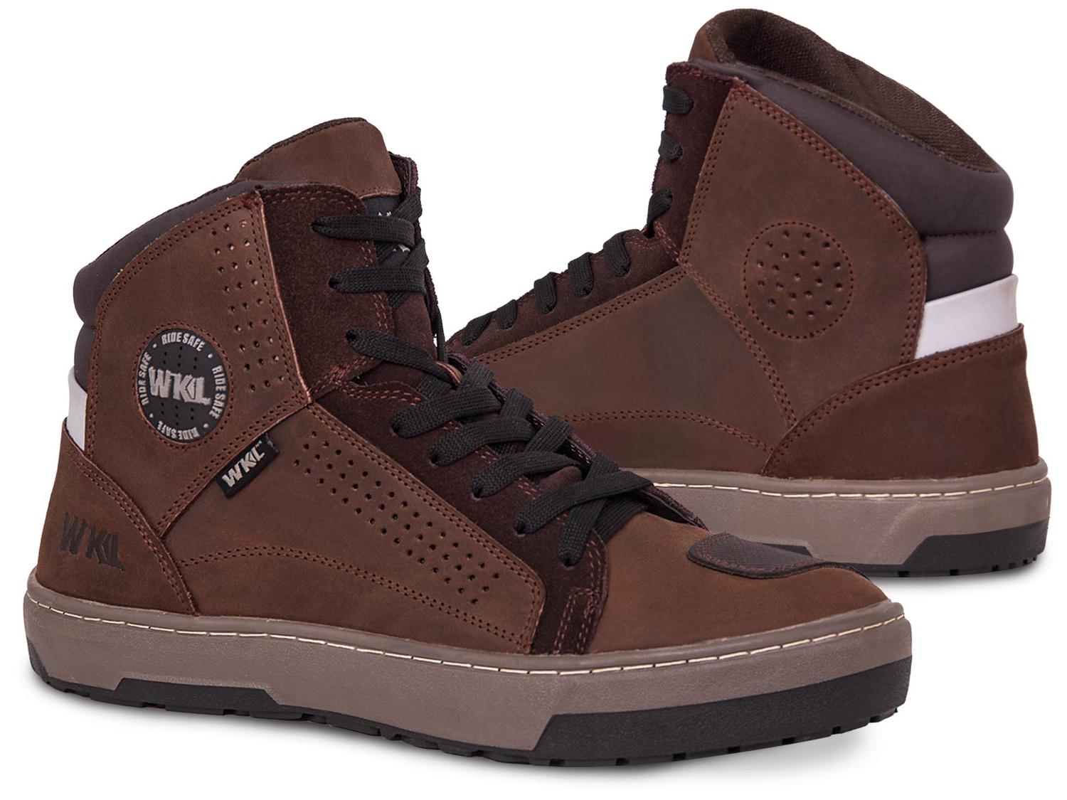 Tenis Motociclista Hombre Botin Moto Biker Wkl 80202 Chocolate — imagen 2