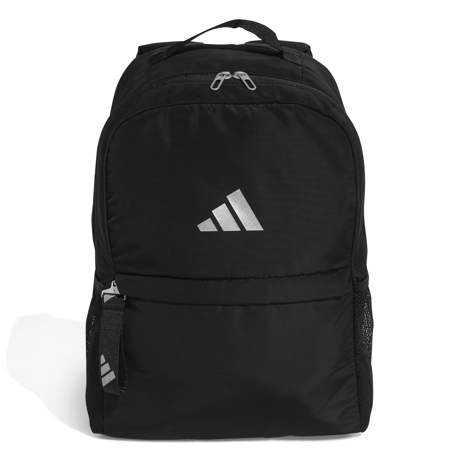 Mochila Adidas Classic 3 Bar Unisex Negro Casual Escolar Bolsillo Lateral Cierre Correas Ajustables Bolsillo Frontal Deportiva 27.5 Lt — imagen 2