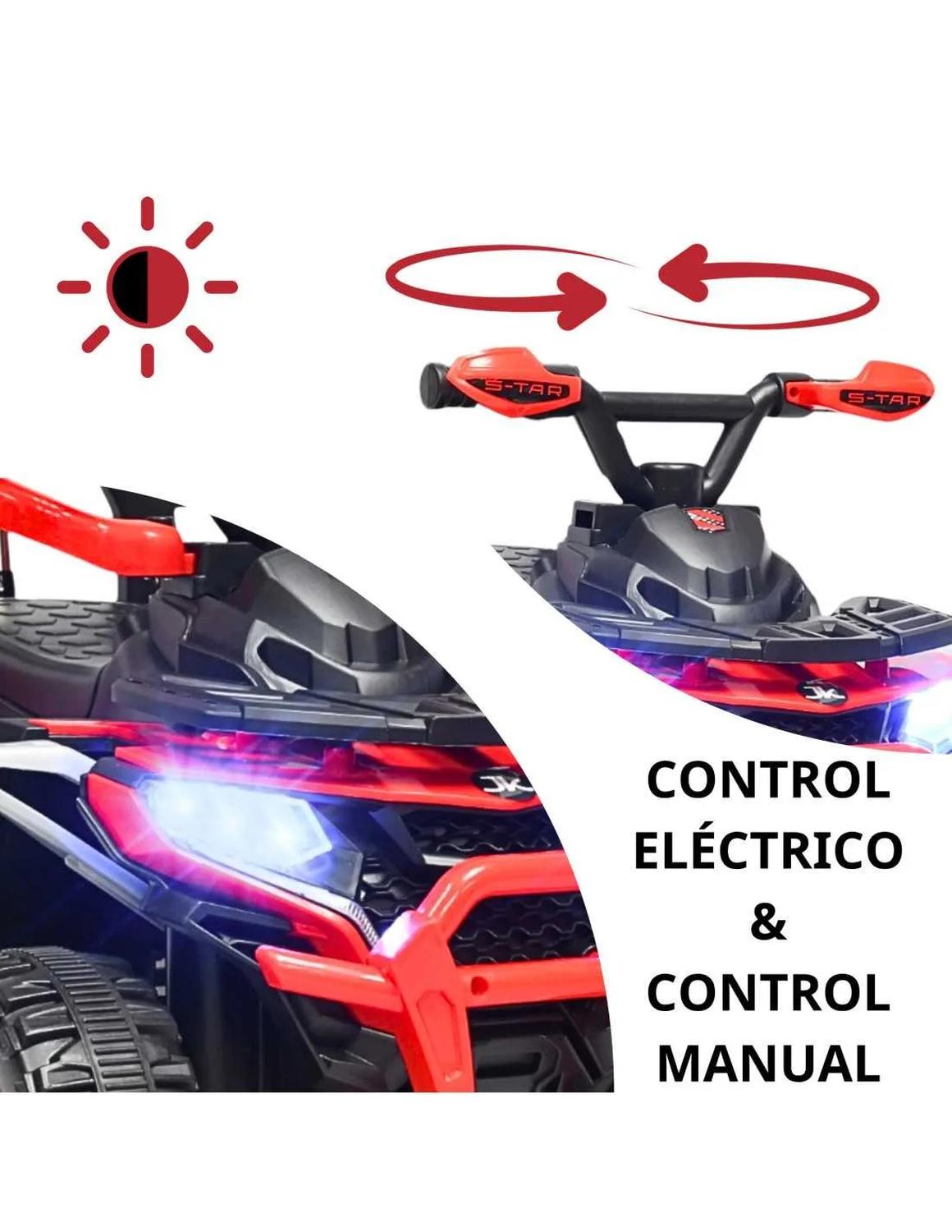 Montable Eléctrico Infanti Urban Kids LX para Niño Rojo con Bastón Dirigible y Luces — imagen 8