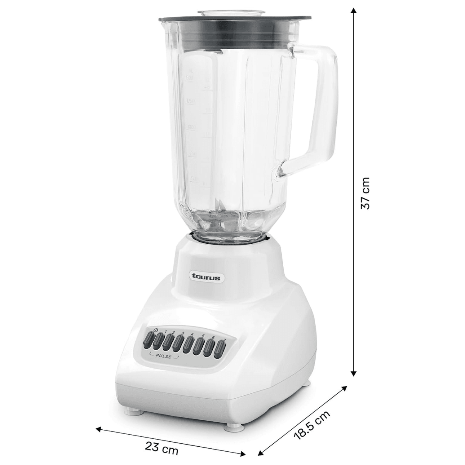 Licuadora Taurus Gaudí 750 W 2.1 L Vidrio 7 Velocidades — imagen 3