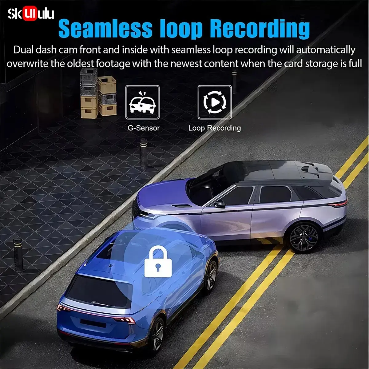 Cámara Dashcam para Automóvil Full HD con Grabación Continua — imagen 5