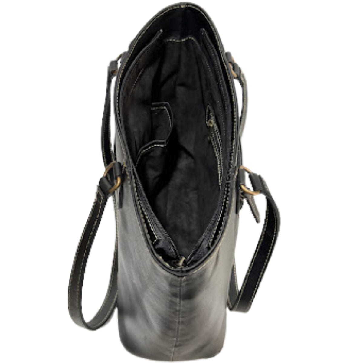 Bolsa Tote Flex De Cuero Mujer Con Cierre — imagen 9