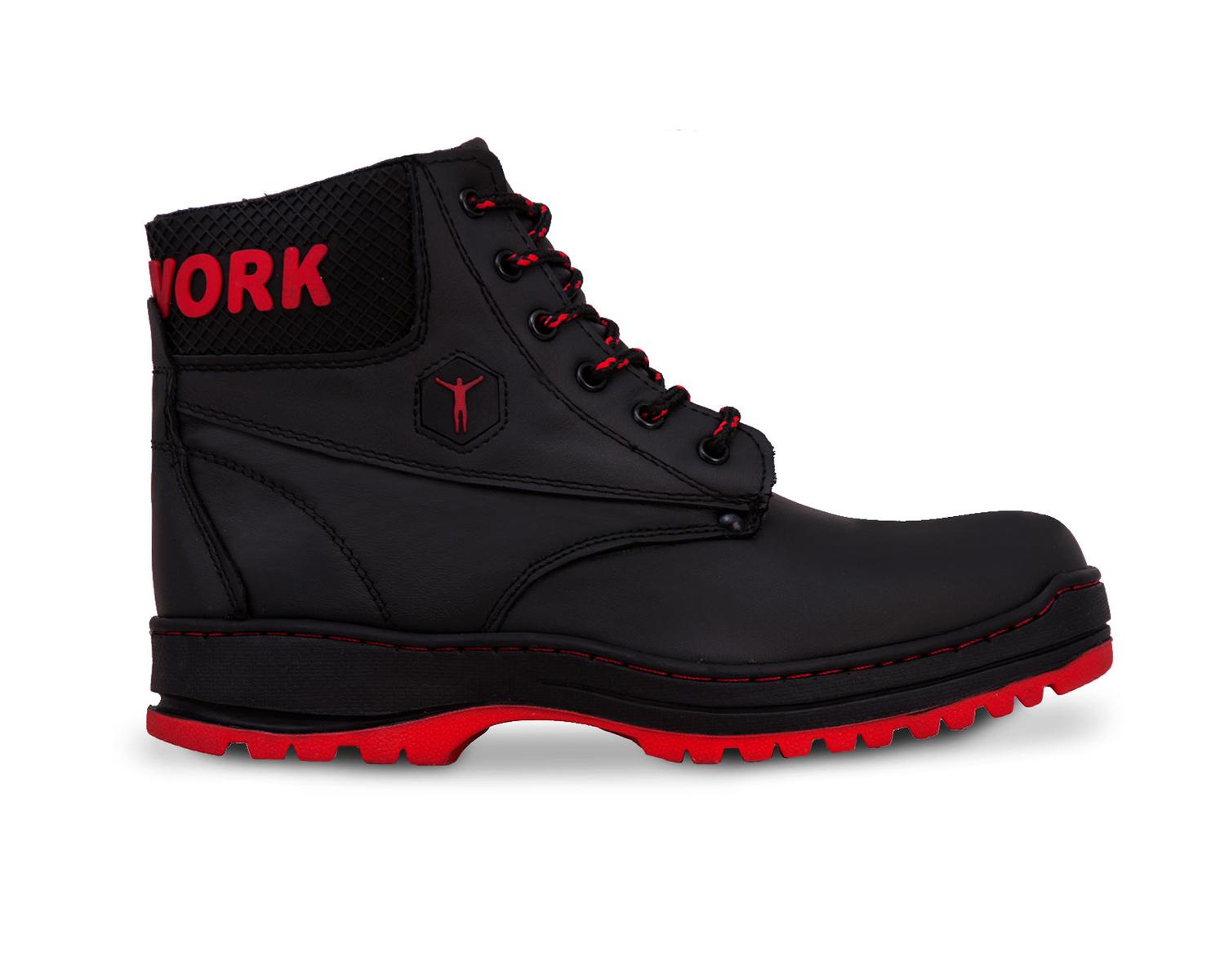 Botas industriales tacticas hombre Piel trabajo botin P04 — imagen 3