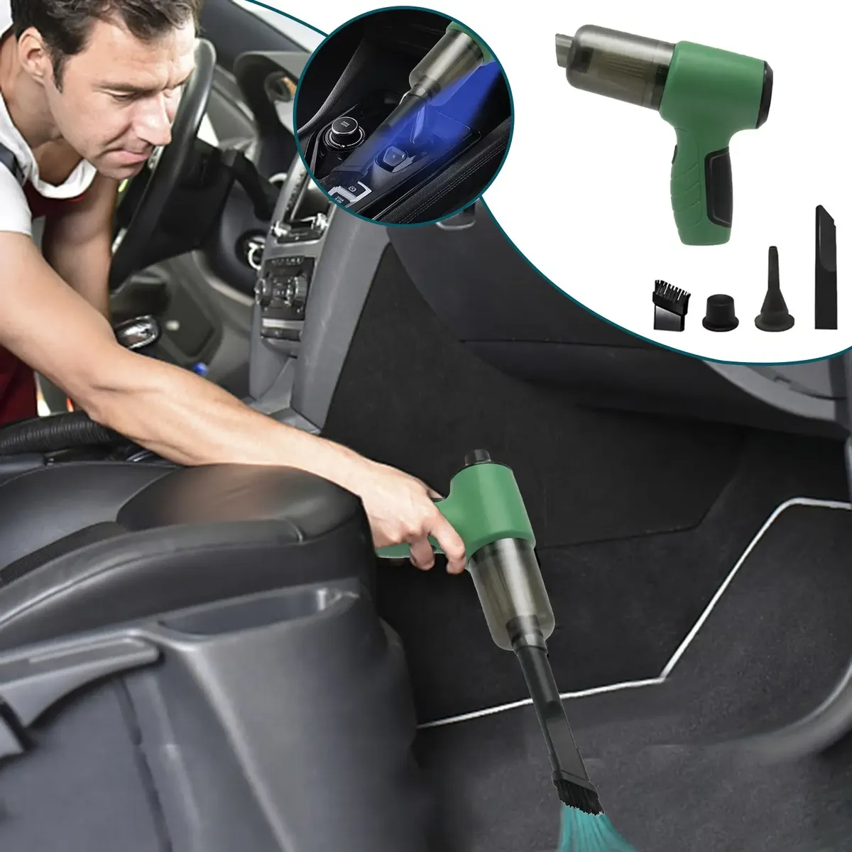 Aspiradora Inalámbrica Portátil Multifunción para Auto y Hogar — imagen 8