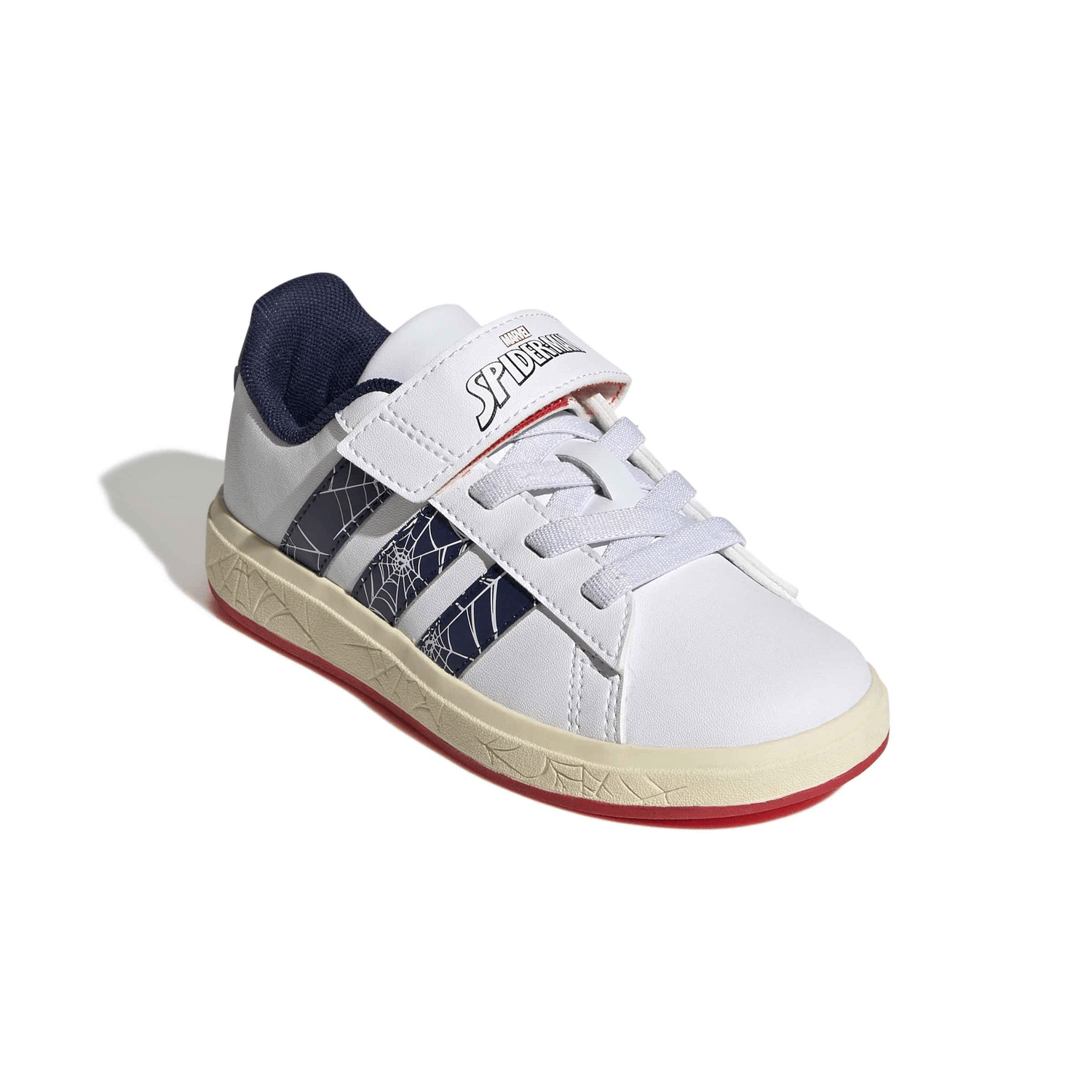 Tenis Adidas Grand Court Niño Spider-man Hombre Araña Blanco Infantil T17-22 — imagen 3