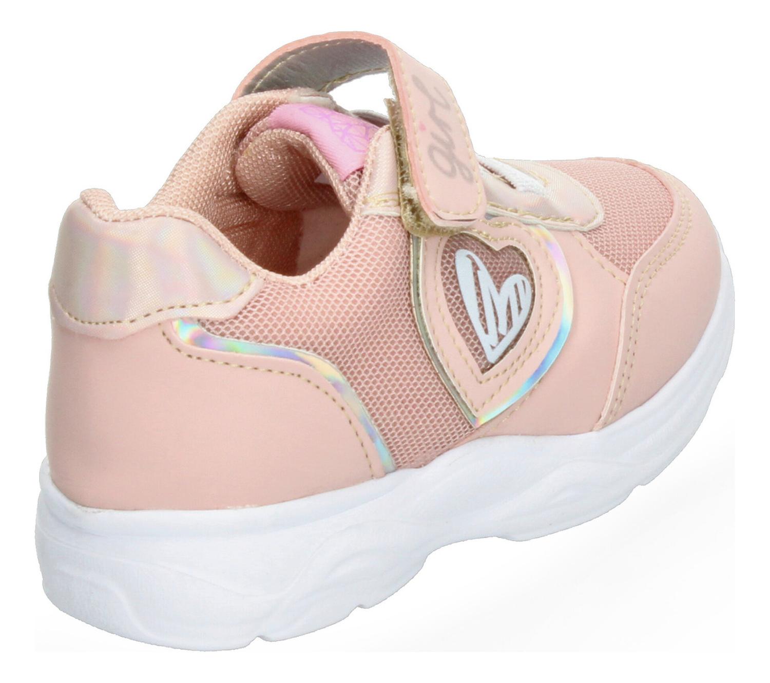 Tenis Tropicana Corazón Niña Casual Ajuste Elástico Cómodos Rosa Infantil T15-21 — imagen 5
