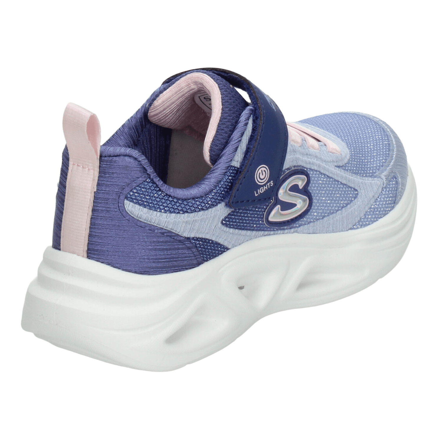Tenis Niña Skechers Sola Glow 2.0 Lavanda Casual Led Infantil T17-22 — imagen 4