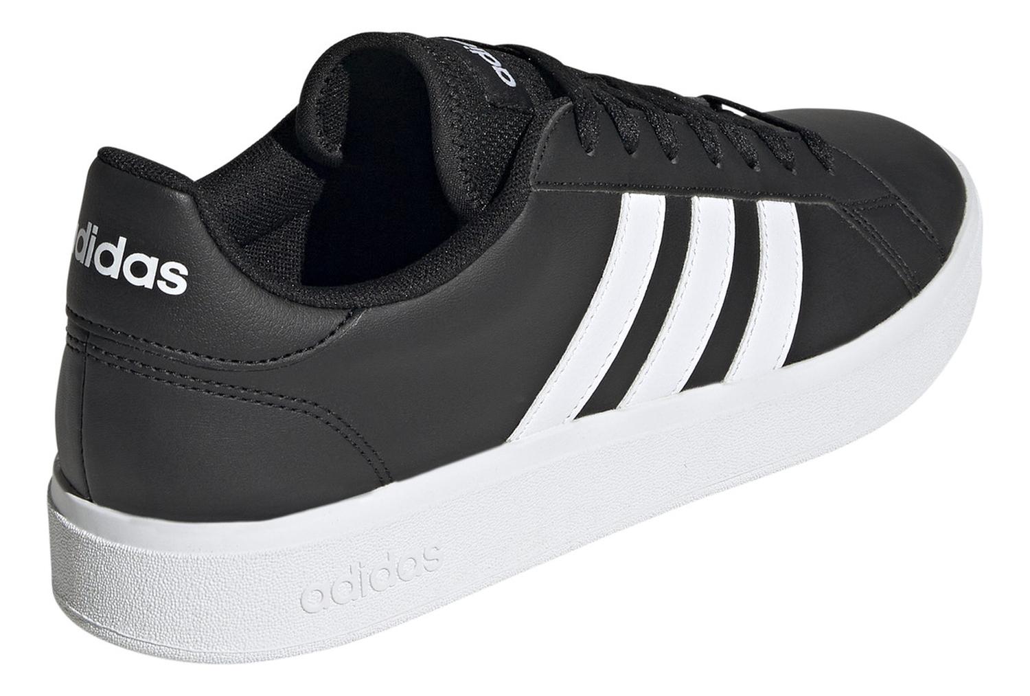 Tenis Grand Court adidas Color Negro Con Blanco Para Hombre — imagen 5