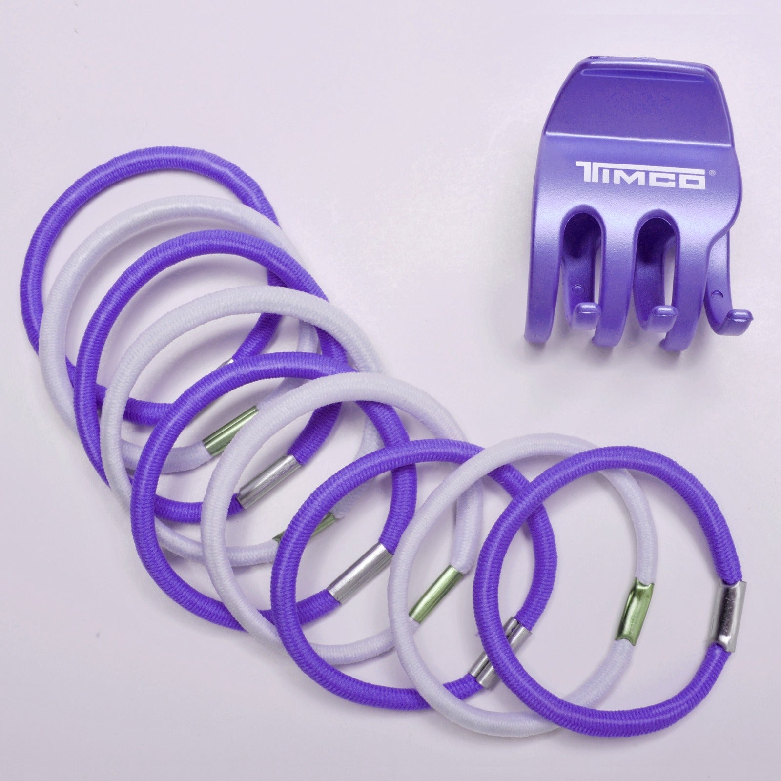 Kit de Cepillos TIMCO ETI‑1 Espejo Grande 5 Cepillos Variados Peine Pinza y 10 Ligas para Cabello — imagen 5