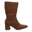 Bota Beira Rio Dama Casual Slouchy Tacón Café Mujer