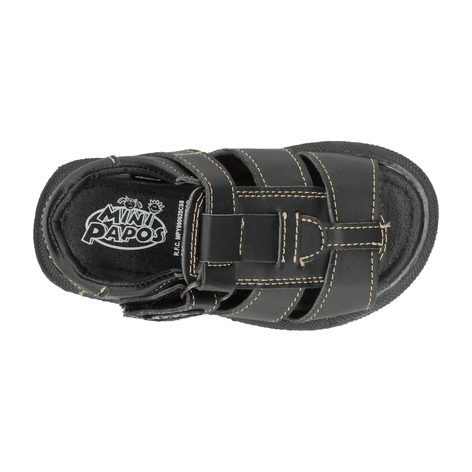 Sandalias Niño Minipapos Negro Casual Infantil T18-22 — imagen 9