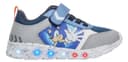 Tenis Sonic Niño Cinta Adhesiva Luz Azul Infantil T18-22