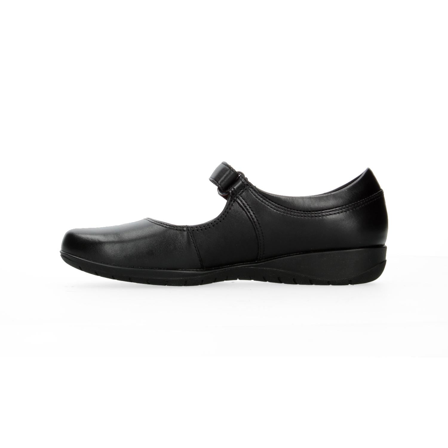 Zapato Flexi Niña Negro Escolar Cinta Adhesiva Cómodo Infantil T21-27 — imagen 6