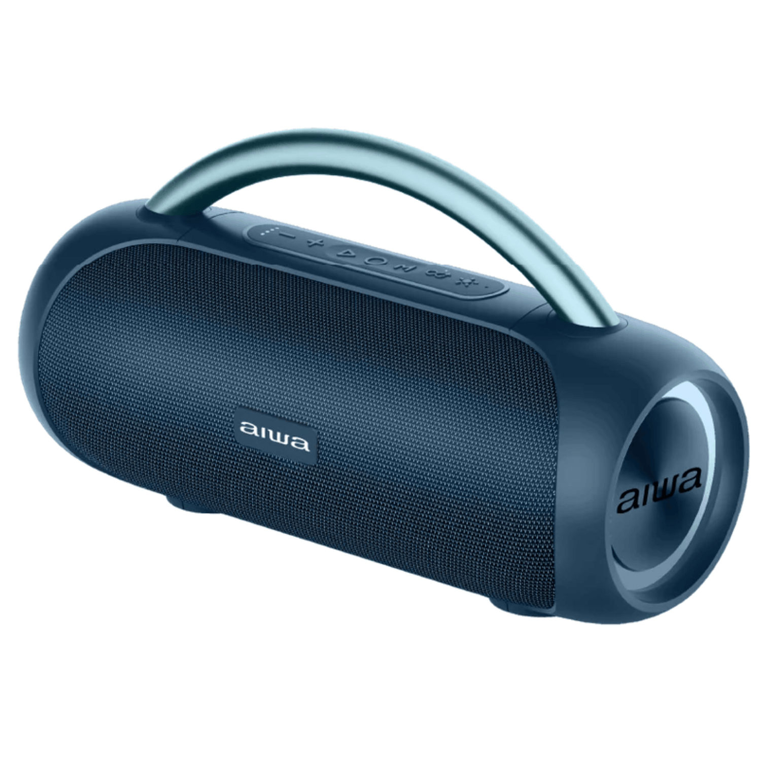 BOCINA AIWA AWS10BTU BLUETOOH RESISTENTE AL AGUA RADIO FM AZUL — imagen 2