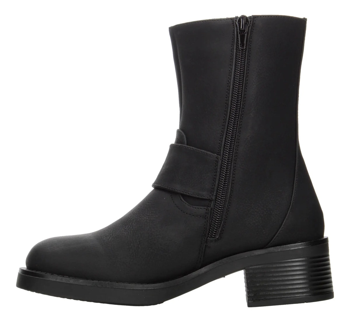 Botines Berlin Dama Doble Hebilla Tacón Negro Mujer — imagen 14