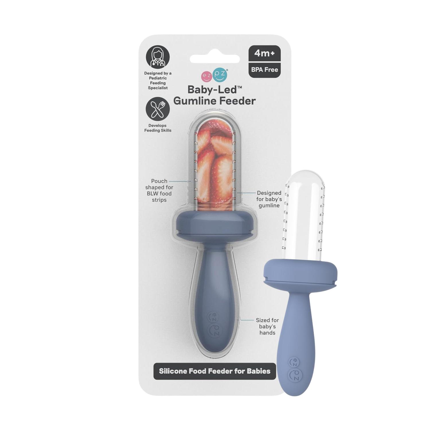Alimentador EzPz Baby-Led Azul para Bebé de Silicón — imagen 1