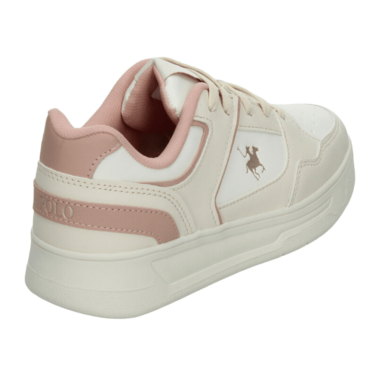 Tenis Polo Dama Deportivo Beige Rosa Mujer — imagen 3