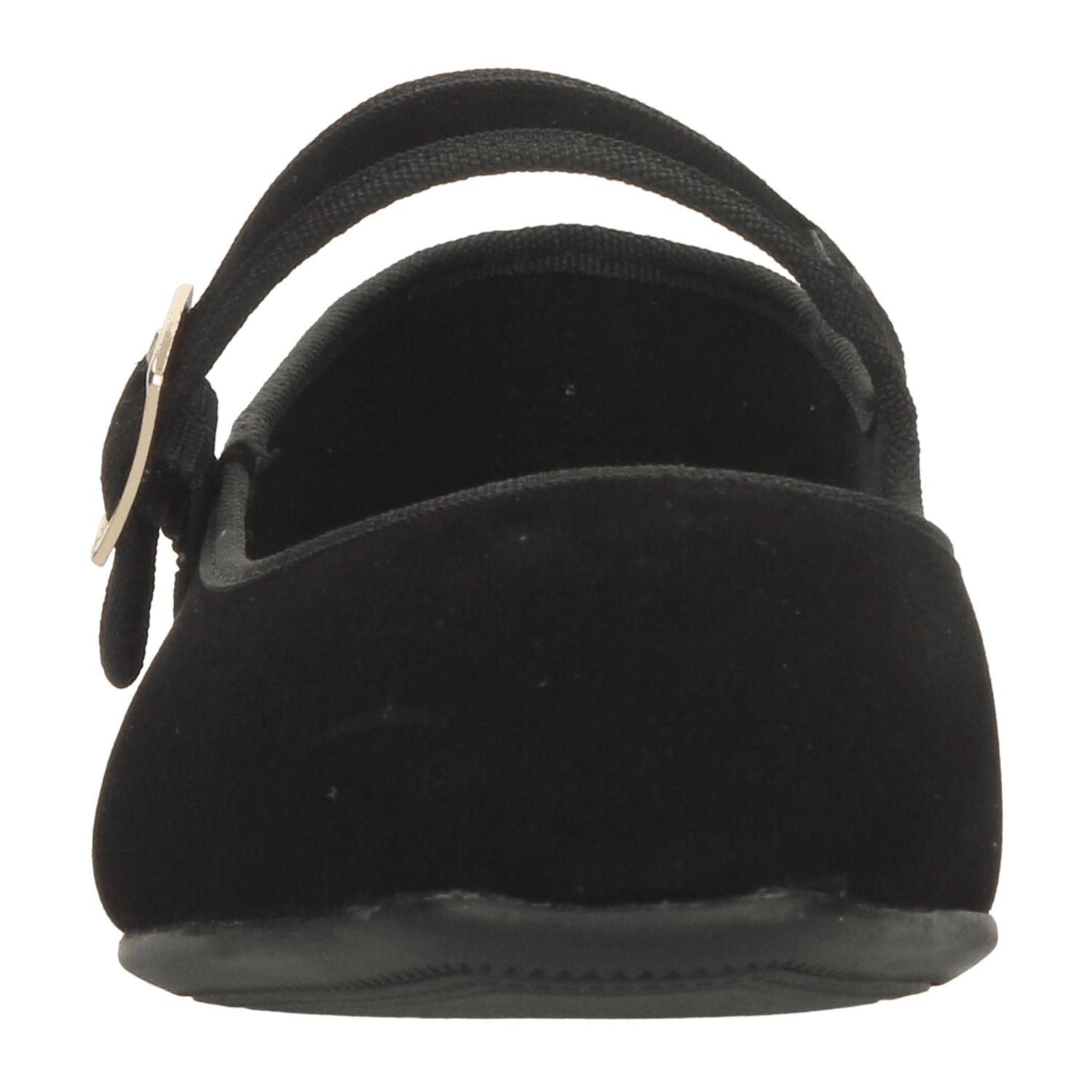 Flats Paulina Mary Jane Dama Casual Gamuza Negro Mujer — imagen 6