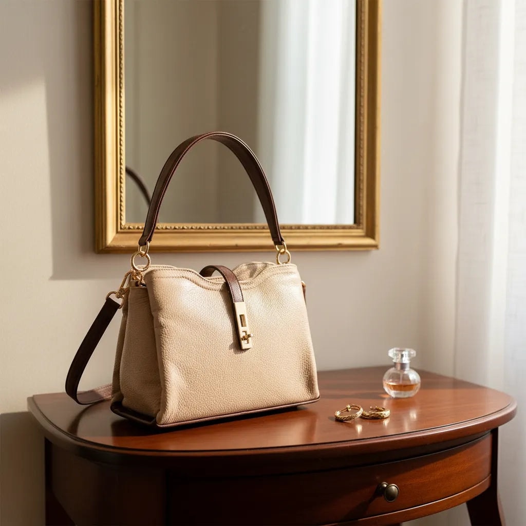 Bolso De Mano Clutch Para Mujer De Piel Legitima Original Samantha — imagen 2