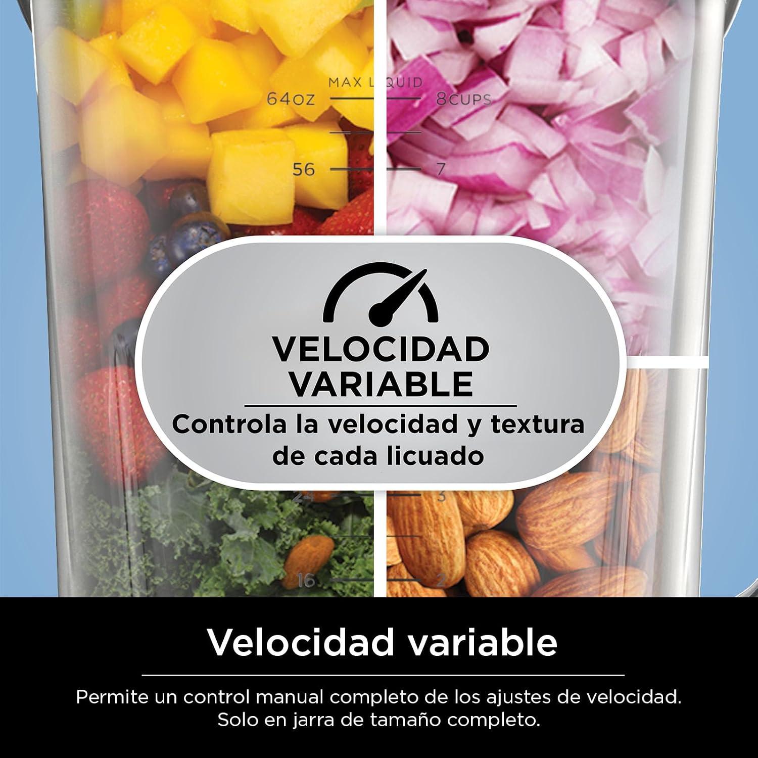 Licuadora Ninja TB201LAA Premium Blender BlendSense 1800W 72 Oz Plata — imagen 6