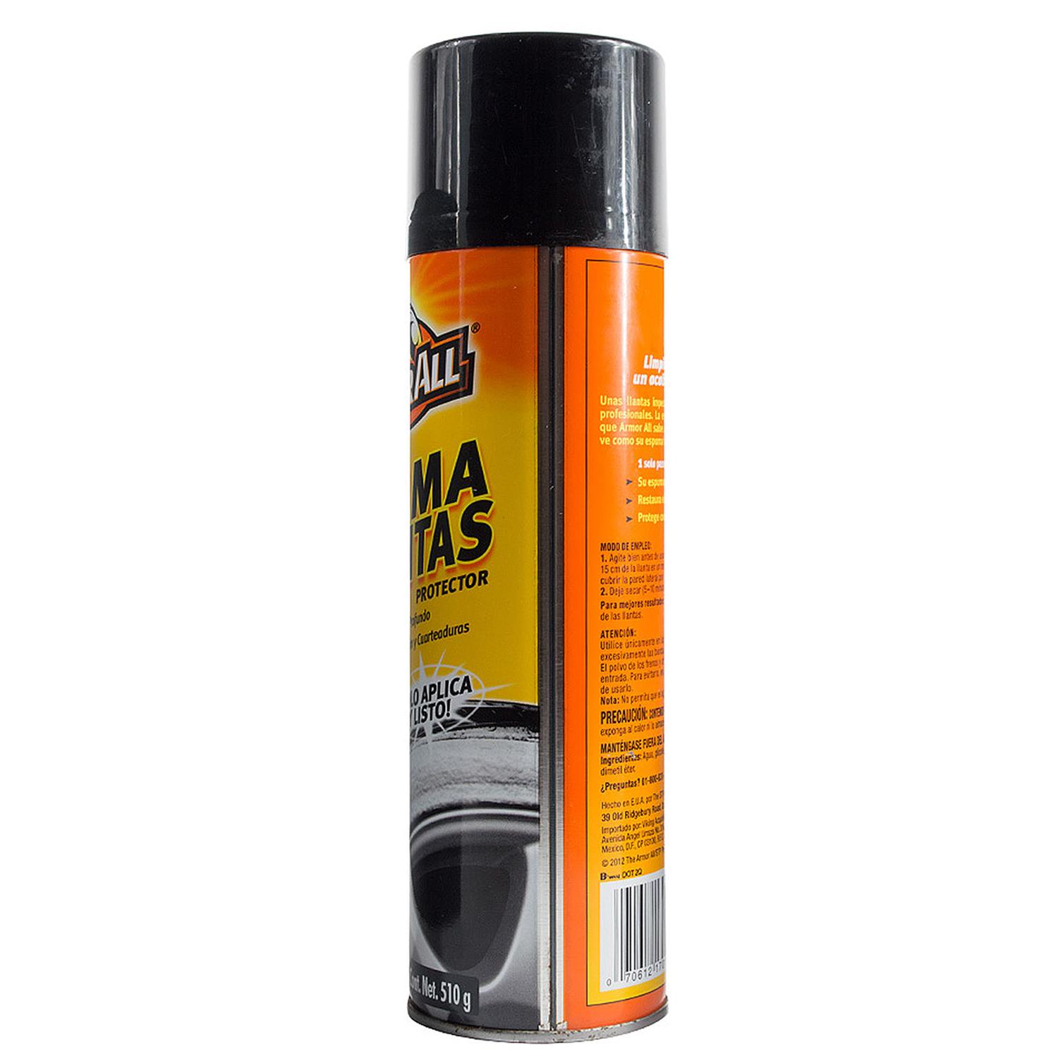 Espuma Limpieza Brillo Protección Neumáticos Armor All 510g — imagen 2