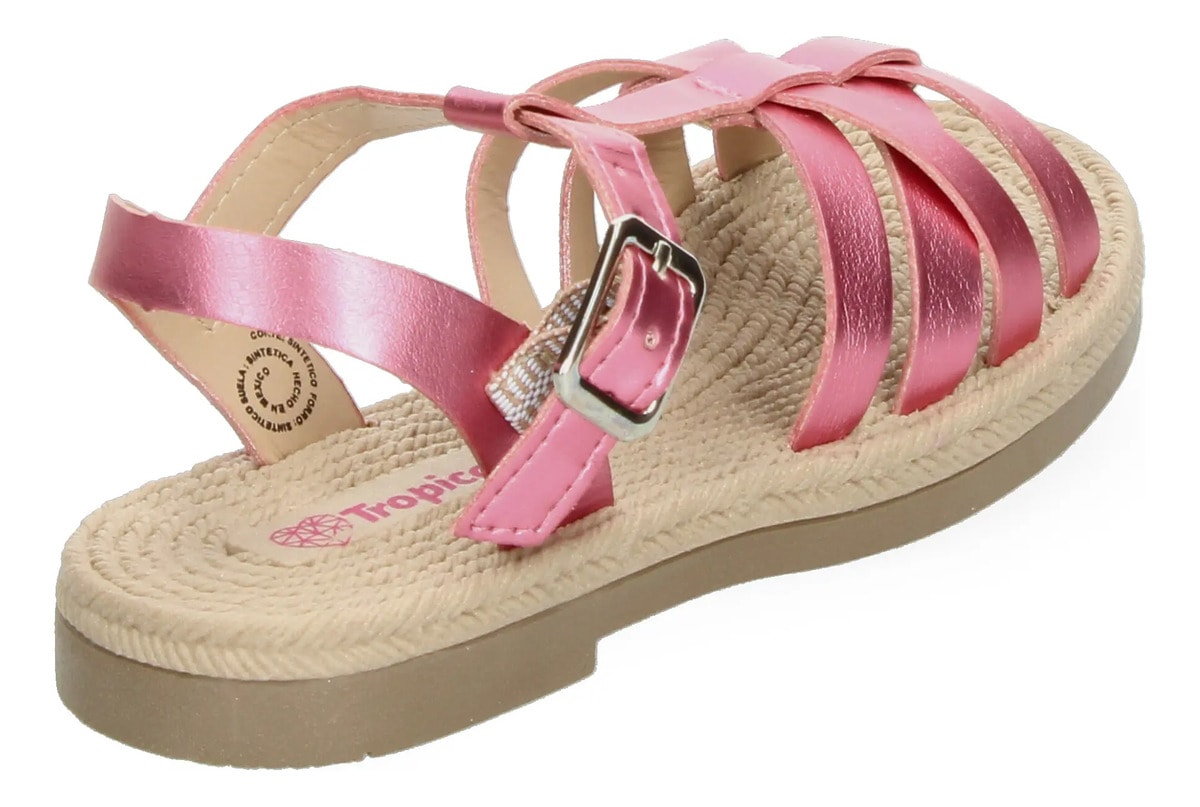 Sandalias Tropicana Niña Ajuste Hebilla Frescas Casual Rosa Infantil T18-21 — imagen 11