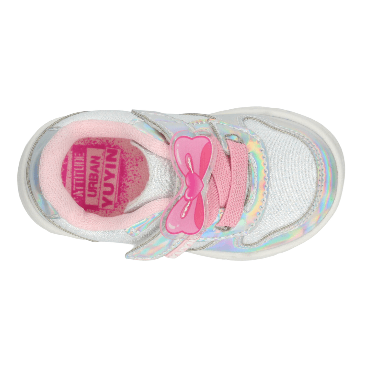 Tenis Yuyin Niña Casual Cinta Adhesiva Plateado Infantil T15-18 — imagen 8