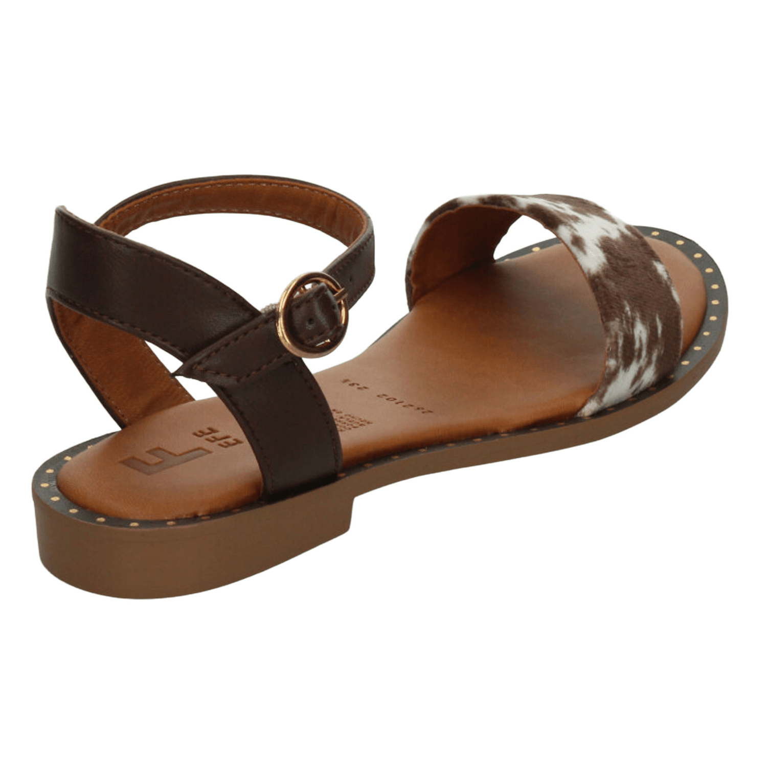 Sandalia EFE Dama Casual Animal print Hebilla Café Mujer — imagen 3