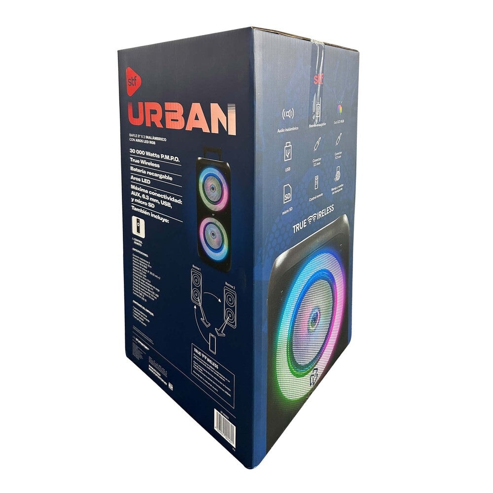 Bafle Bocina Portatil Urban Fest 8x2 STF 60W 4 hrs Uso — imagen 8