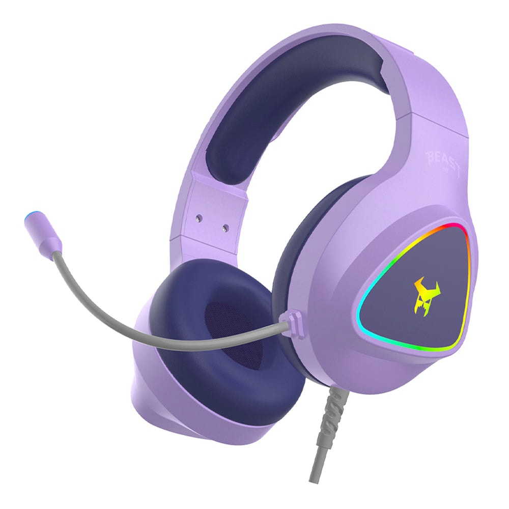 Audífonos Gamer alámbricos STF Beast Muspell Prime: Bocina 50mm, Micrófono, Lila — imagen 2