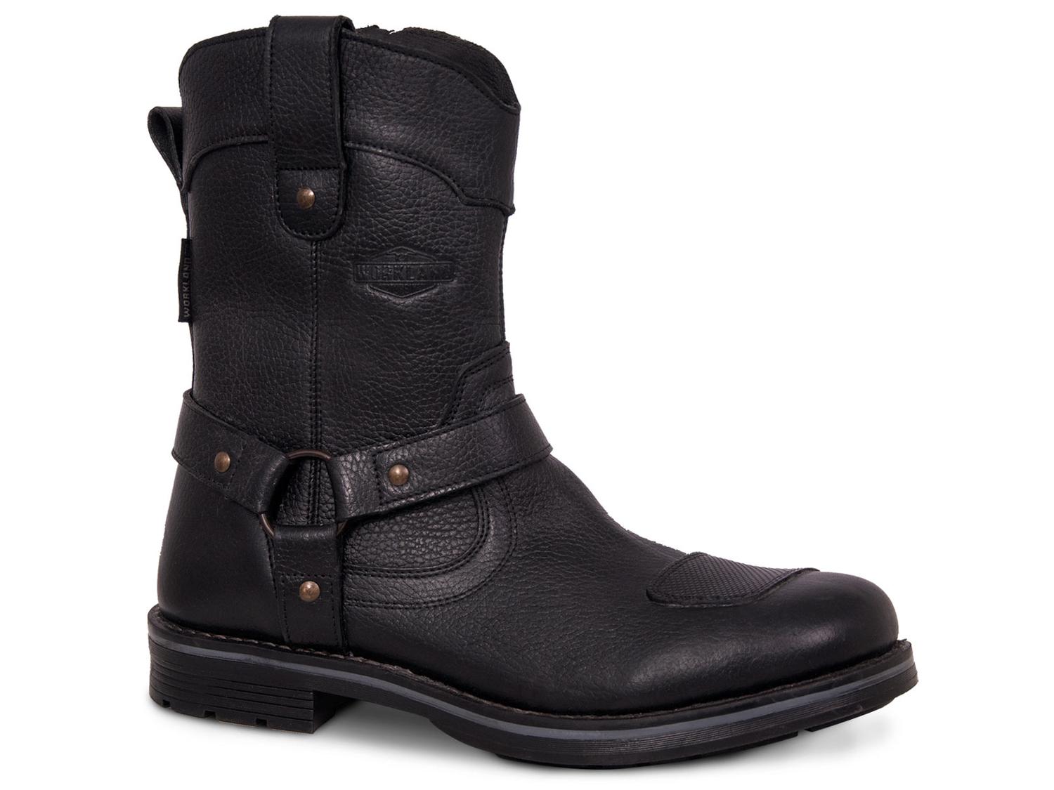 Bota Hombre Moto Biker Casual Workland 89504 Negro Flother — imagen 1