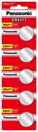 Pila Panasonic Cr2477 Tira Con 5 Piezas 3v