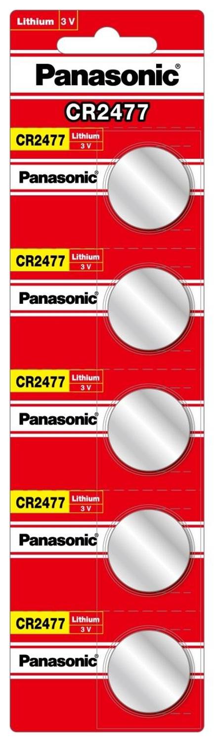 Pila Panasonic Cr2477 Tira Con 5 Piezas 3v — imagen 1