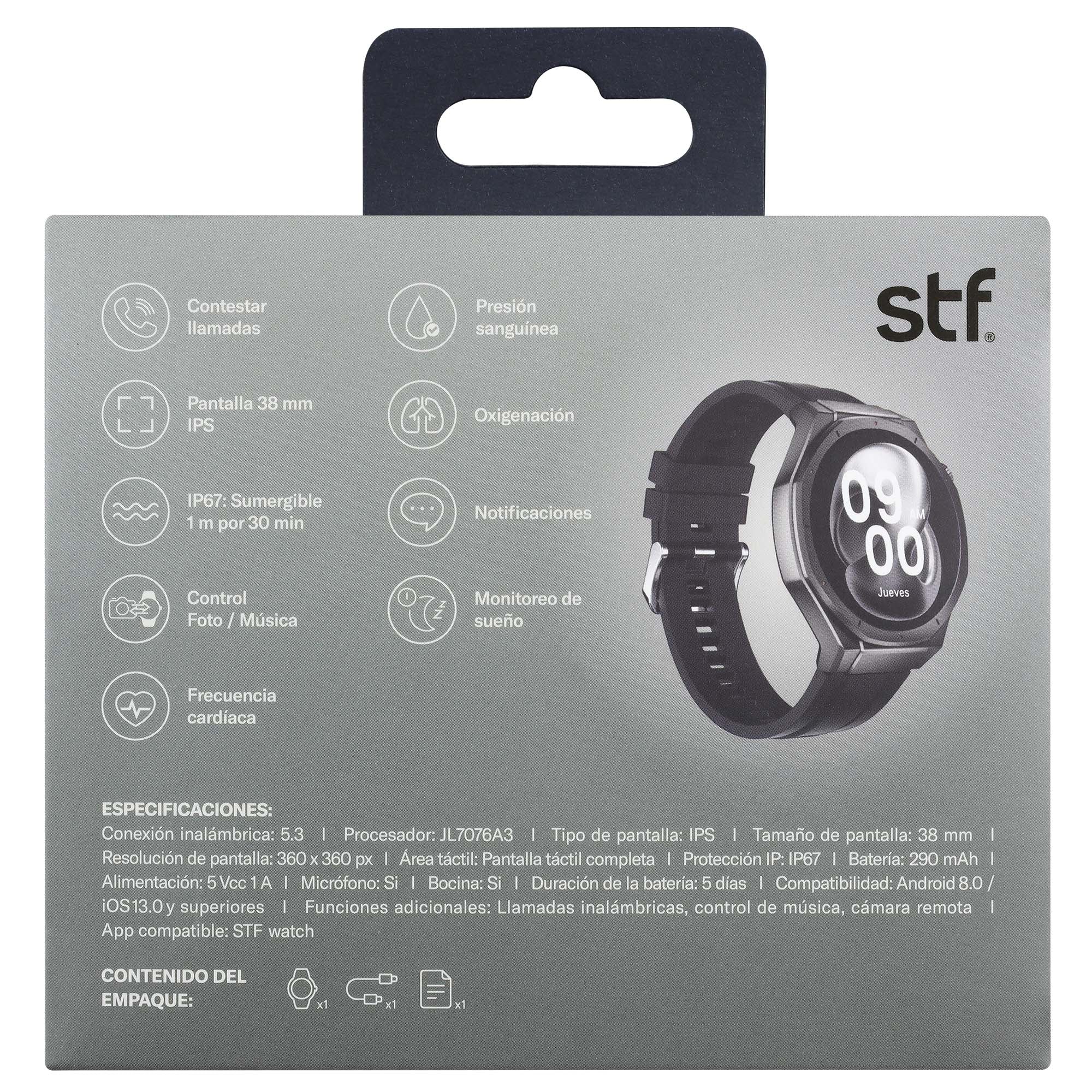 Smartwatch STF Kronos Odyssey con Pantalla HD, Conectividad Inalambrica y Monitoreo de Salud — imagen 10