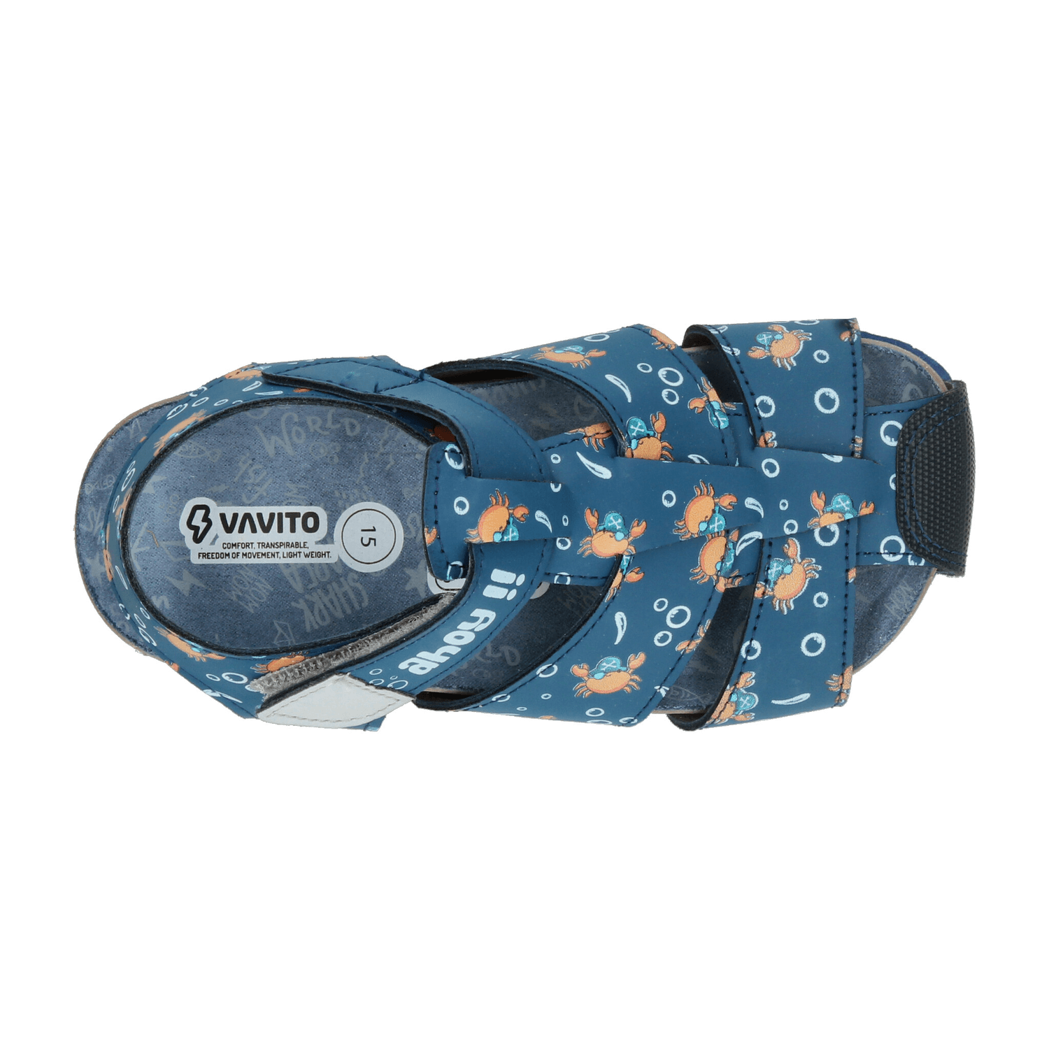 Sandalias Vavito Niño Playa Casual Azul Infantil T12-15 — imagen 8