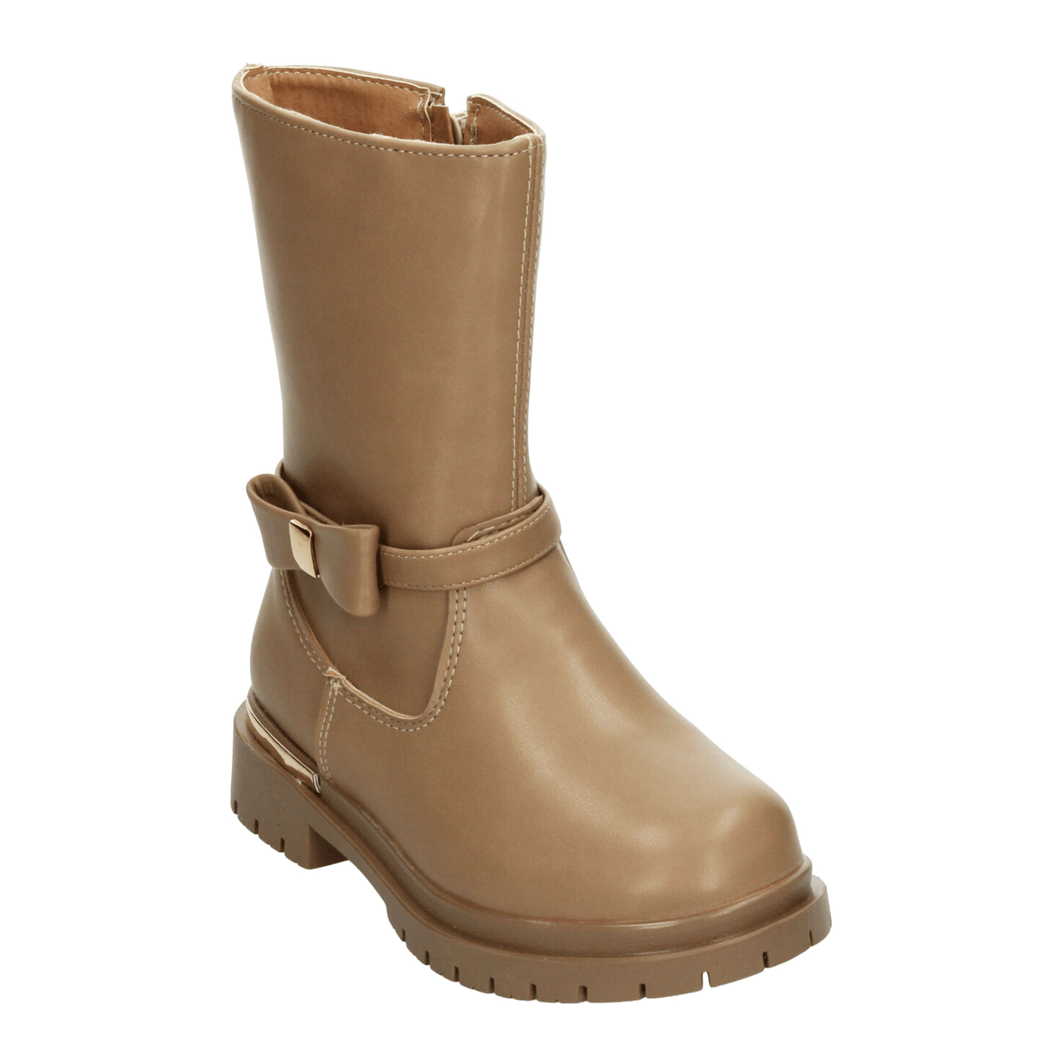 Bota Vavito Niña Beige Casual Larga Cierre Infantil T18-22 — imagen 5