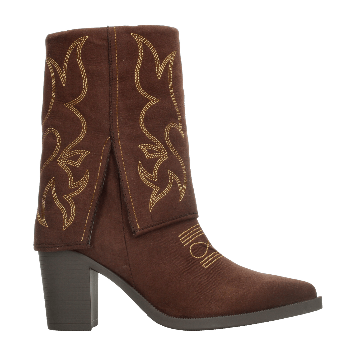 Bota Salamandra Dama Casual Vaquera Moda Café Mujer — imagen 1