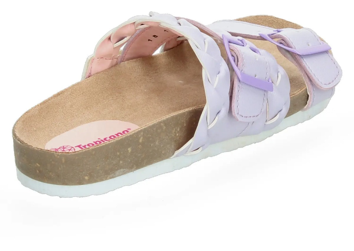 Sandalias Tropicana Niña Correa Trenzadas Casual Lavanda Infantil T18-25 — imagen 11