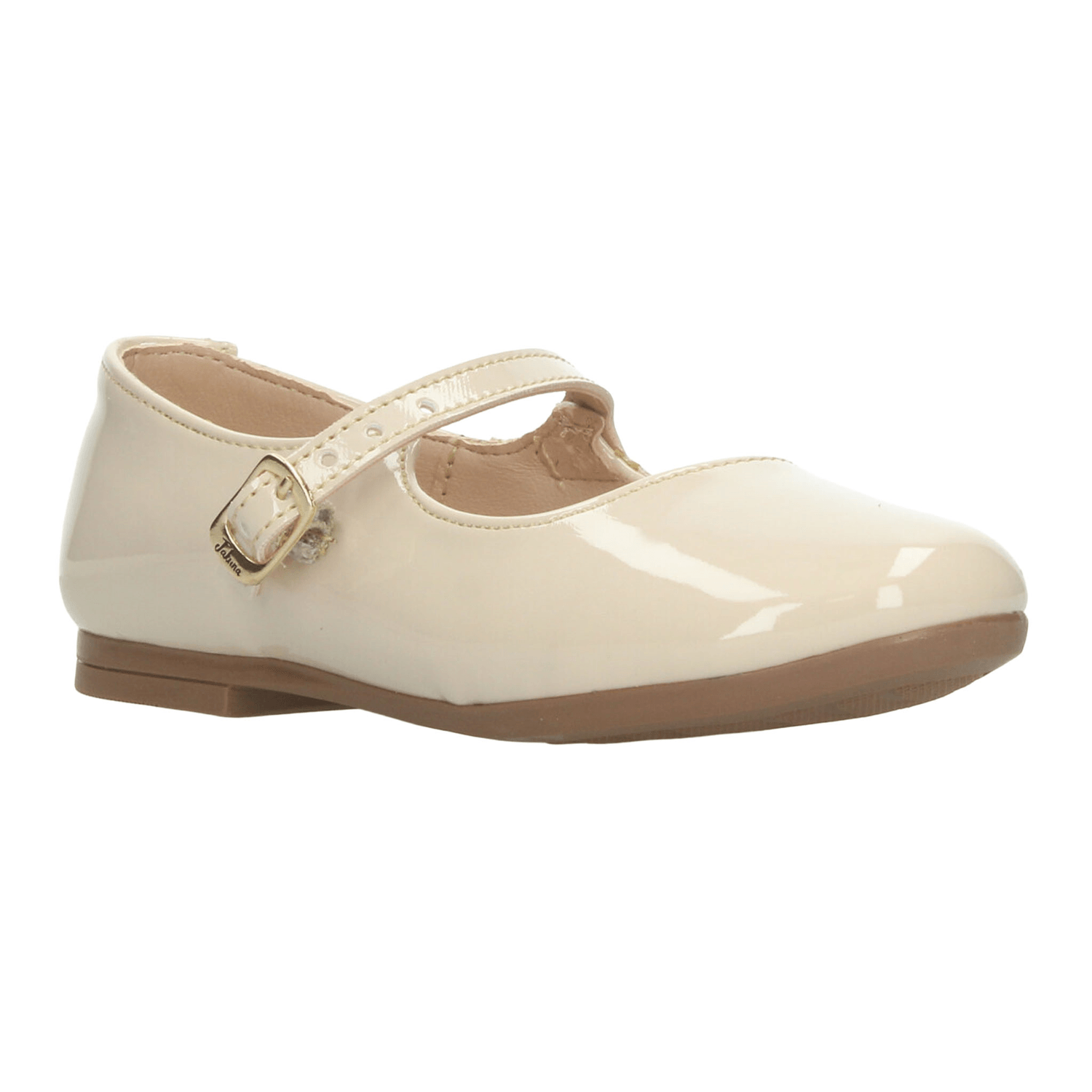 Flat Jakuna Niña Beige Casual Mary Jane Hebilla Infantil T18-22 — imagen 3