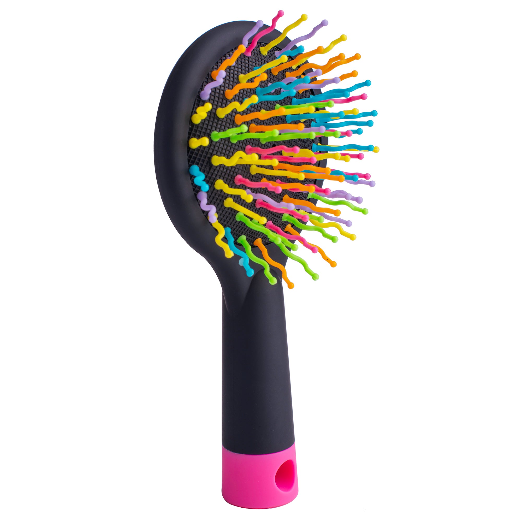 Cepillo Desenredante Antifrizz con Espejo TIMCO Rainbow Cerdas Zigzag — imagen 2