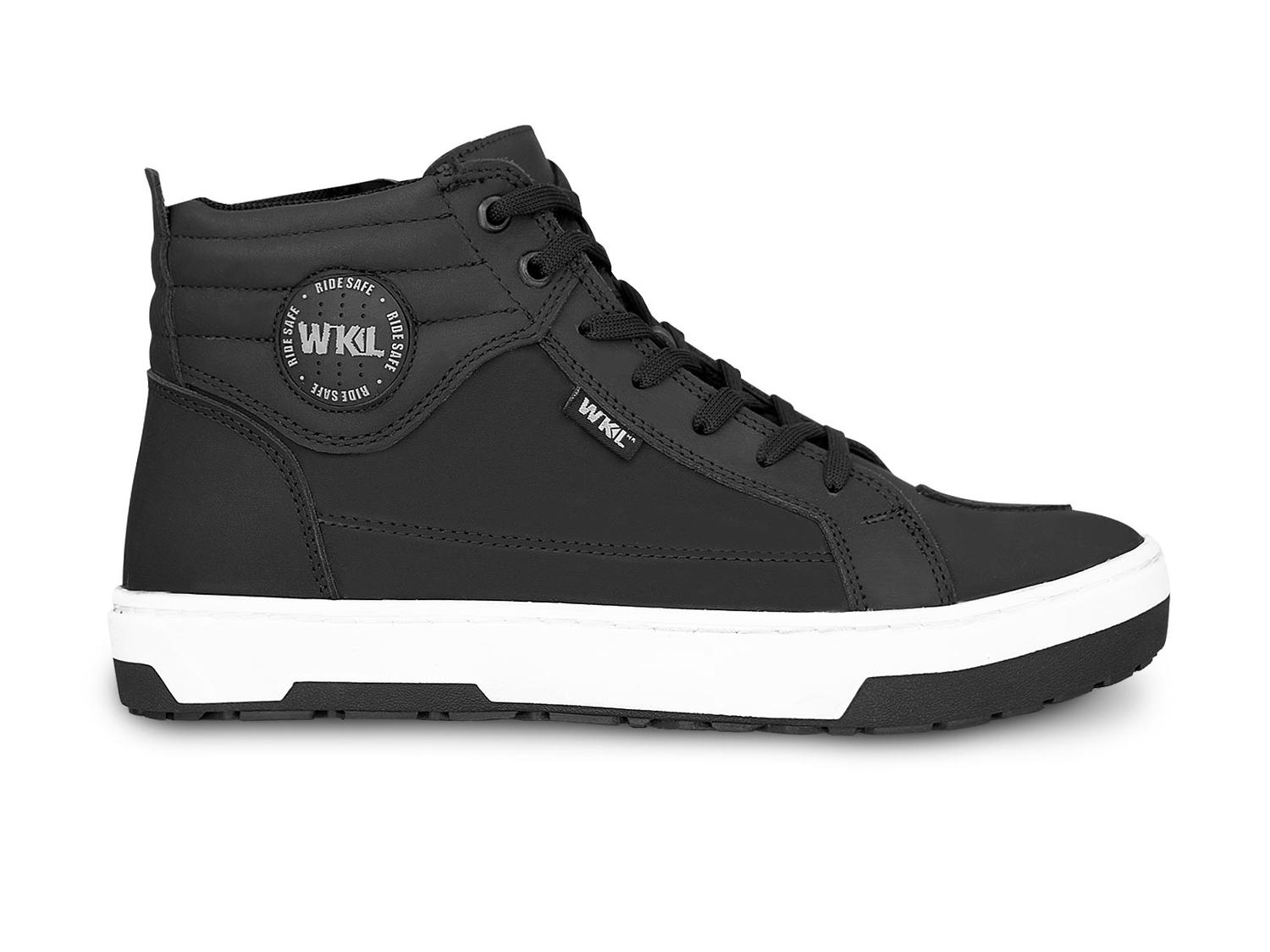 Botin tenis hombre motociclista biker bota WKL 80200 Negro — imagen 3